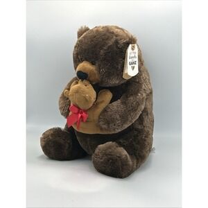 NWT  Mom & Baby Teddy Bear Stuffed Animal Plush 13" Tall Ganz